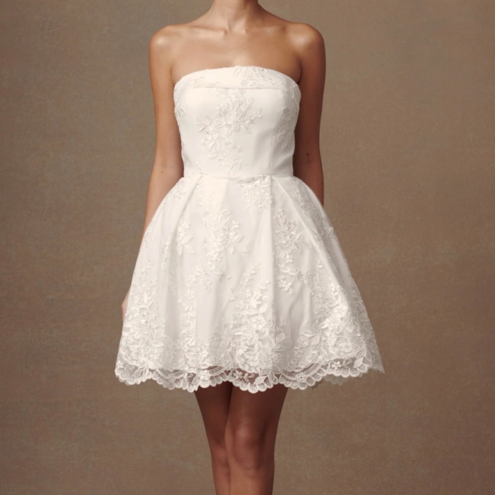 NWT XXS Meshki Eileen Lace Mini Dress